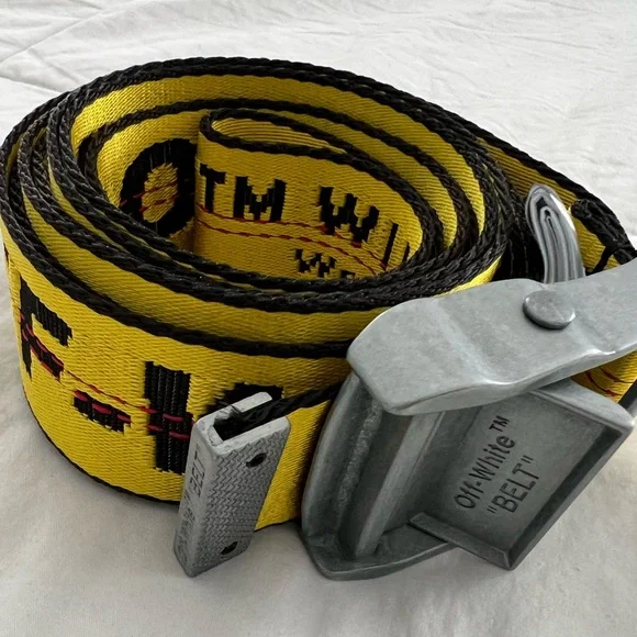 NWT Off-White Classical Industrial Belt NWT Off-White Black and Black Classic Industrial Belt- One Size main image 3